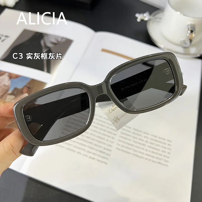 

ALICIA New Women Man Fashion Square Polarized Sunglasses Retro Optical Prescription Frames TR90 UV Resistant Outdoor Sunglasses
