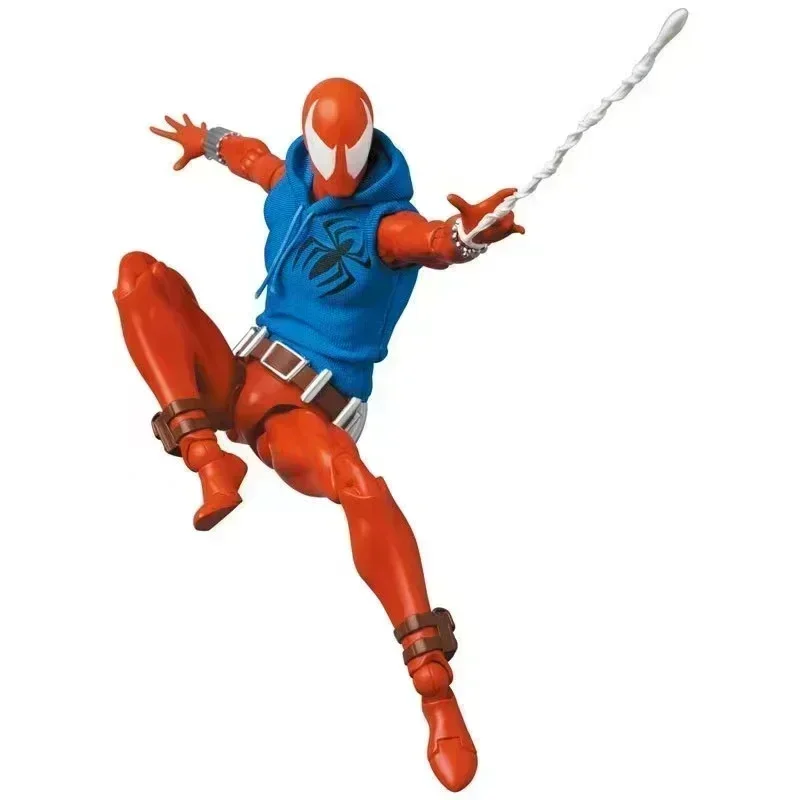 New  Scarlet Spider Action Figure Mafex 186 Ben Reily Figures Comic Ver SpiderMan Anime Collection Ko Figure Model Toy Gift