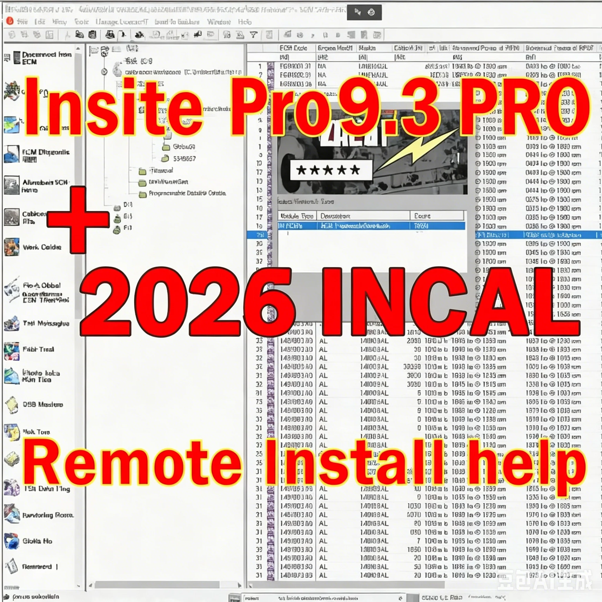 2026 Insite Pro 9.3.0 +2026 INCAL DATA file with ECM Password Removal [with Fleet Counts, Zap-It, OEM Zap-It]  no Expired
