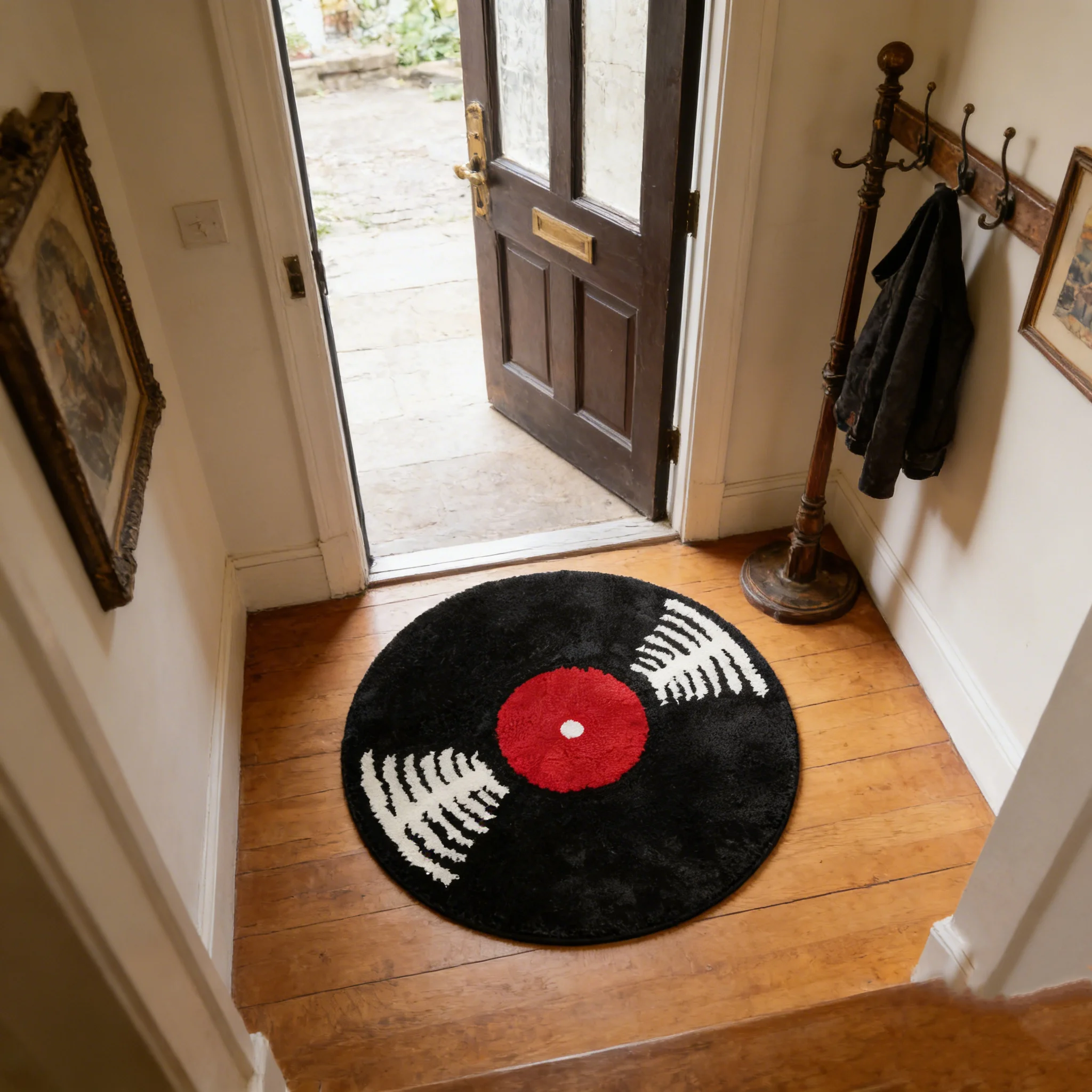VIKAMA A Vintage Vinyl Record  - Home Bathroom Door Design 评论和价格