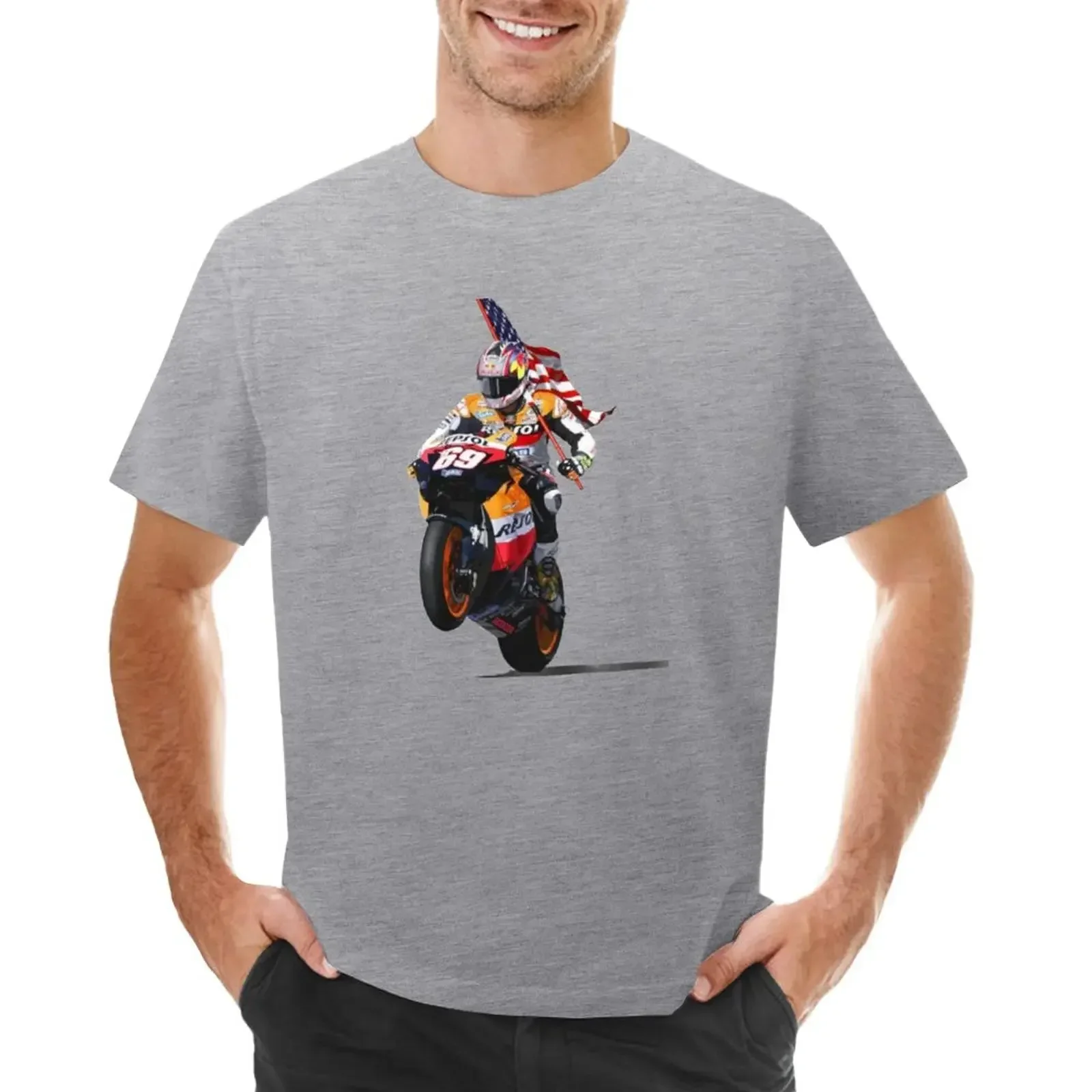 Nicky Hayden 1 Laguna Seca T-Shirt oversizeds blue archive fitted t shirts for men