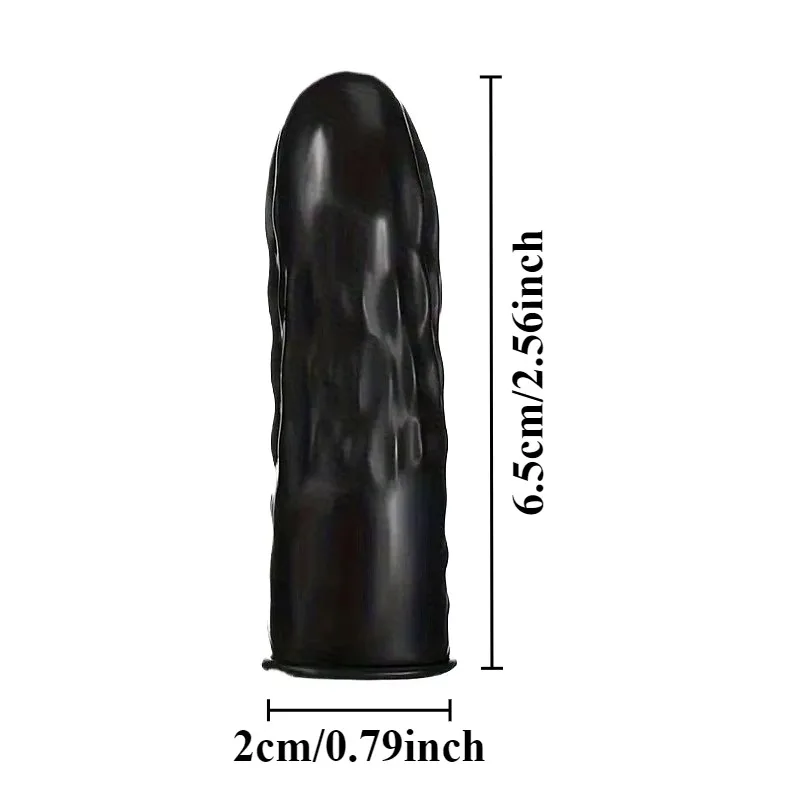 100/200/300PCS Disposable Black Finger Cots Daily Cleaning Home Hygiene DIY Painting Beauty Nail Art Anti Slip Tools