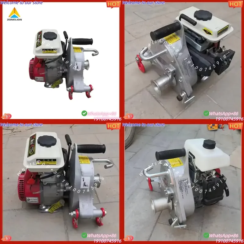 2026Hot Mini 2T Engine Winch for Lifting and Pulling