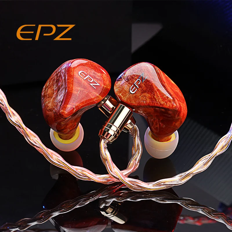 EPZ 530 In Ear Monitor Headphones Wooden Cavity  Wired Earphones 5 Speakers HIFI Bass Earbuds Sport Noise Cancelling Headset