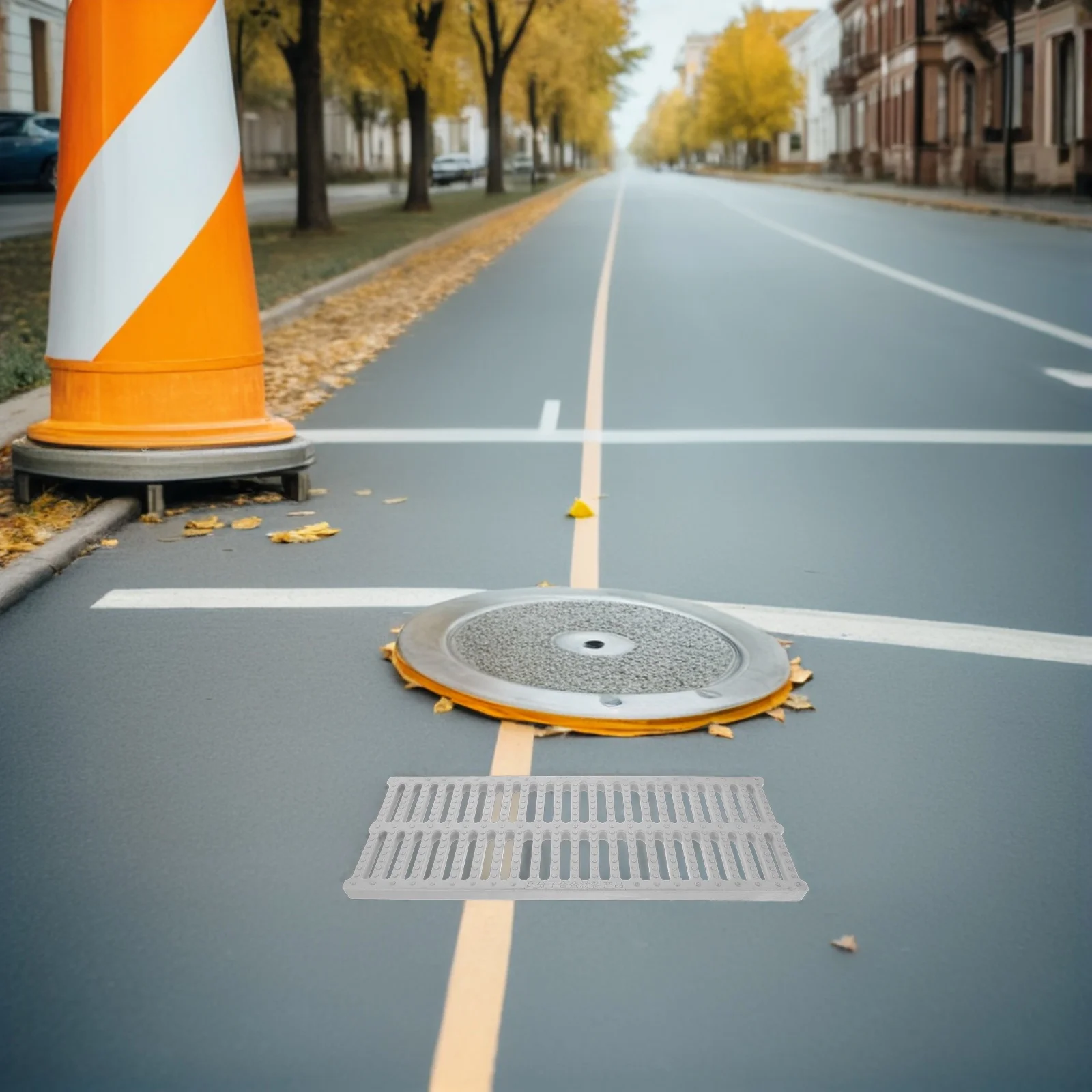 

Heavy Duty Sewer Drain Cover Plate 12 Inch Metal Floor Grate Waterproof Outdoor Manhole Cover for Underfloor Drainage