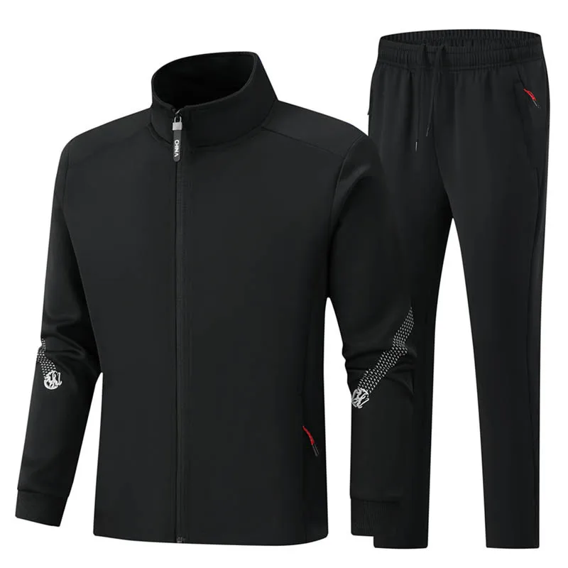 2026 Running Sport Set Quick-Dry Loose Fit Outdoor Training Jacket Morning Runs Spring Men's Sportswear Workout Clothing