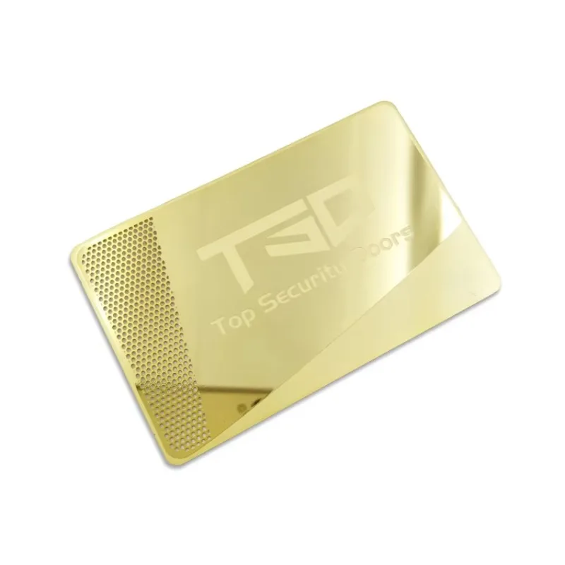 High Quality Mirror Finish Business Card Metal Business Card