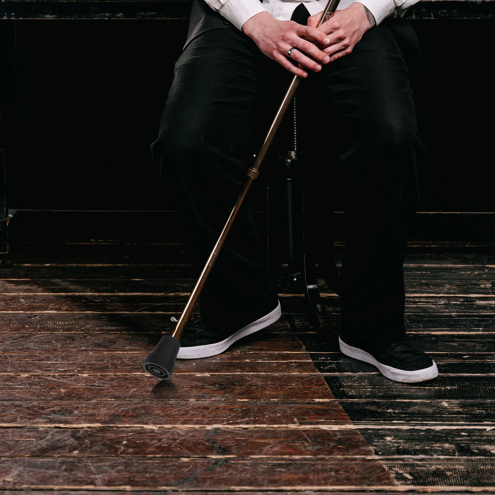 

6pcs Self-Standing Bases Cane Foot Pads Pole Tips Protector Replacement Walking Sticks Bases Crutches Tips Rubber Wear-Resistant