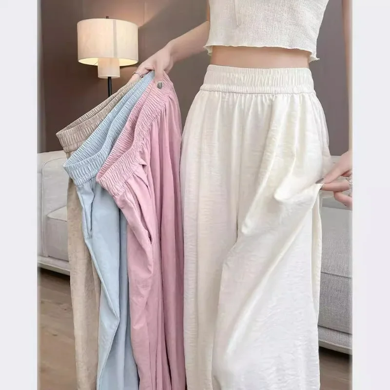 

Высококачественные кремовые брюки женские, лето 2023, новый стиль, прямые японские повседневные широкие брюки Yamamoto с откидной спинкой, женская одежда