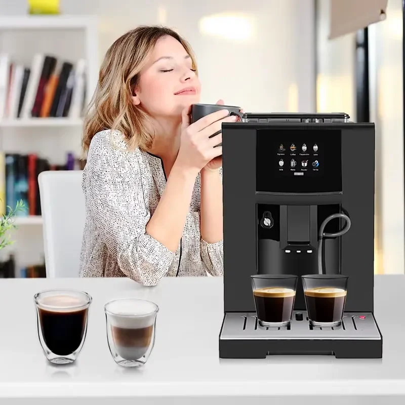 for Commercial Espresso Coffee Maker Machine Automatic Smart Digital Touch Screen Business Office Cafe Shop Wholesale