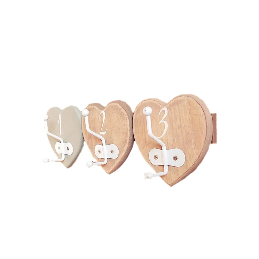 

Punch Free Adhesive Wooden Hook Cartoon for Home Office Kitchen Bedroom Decorative Organizer Rack Key Cloth Hat
