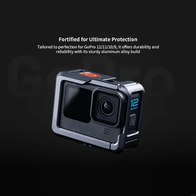 96BA Aluminum Cage Protective Case Frame Housing for 12/11/10/9 with Cold Shoe to Video Light Microphone