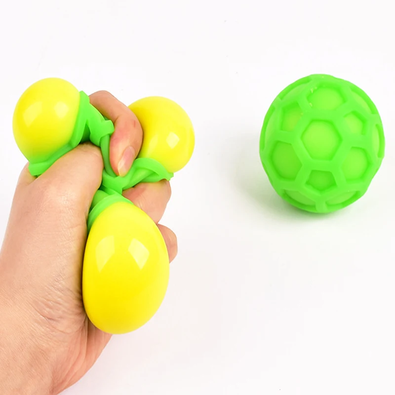 Colorful Vent Ball Safe Squeeze Fidget Toy Adorable Anti-stress Ball TPR Colored Vent Ball Toy Squeezing Toys Relieve Stress
