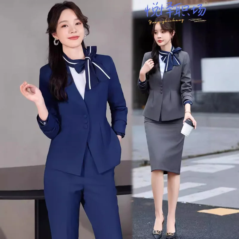 Women's High-Grade Suit Jacket2024Spring and Autumn New Reception Jewelry Shop Formal Wear Business Suit Work Clothes