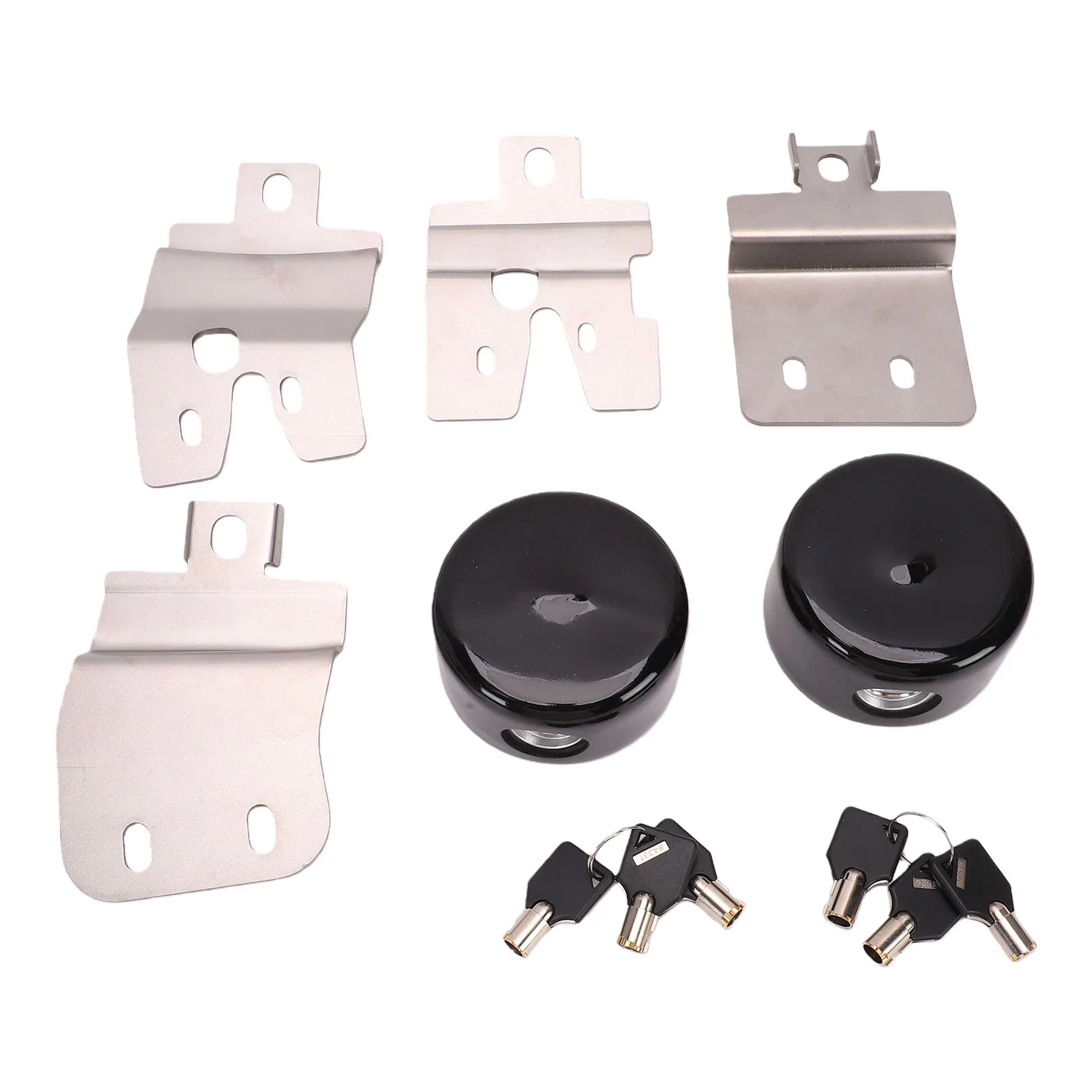 Slick Lock Replacement for Chevy & GMC vans Swing Door Kit with Spinners Weather Covers and Locks