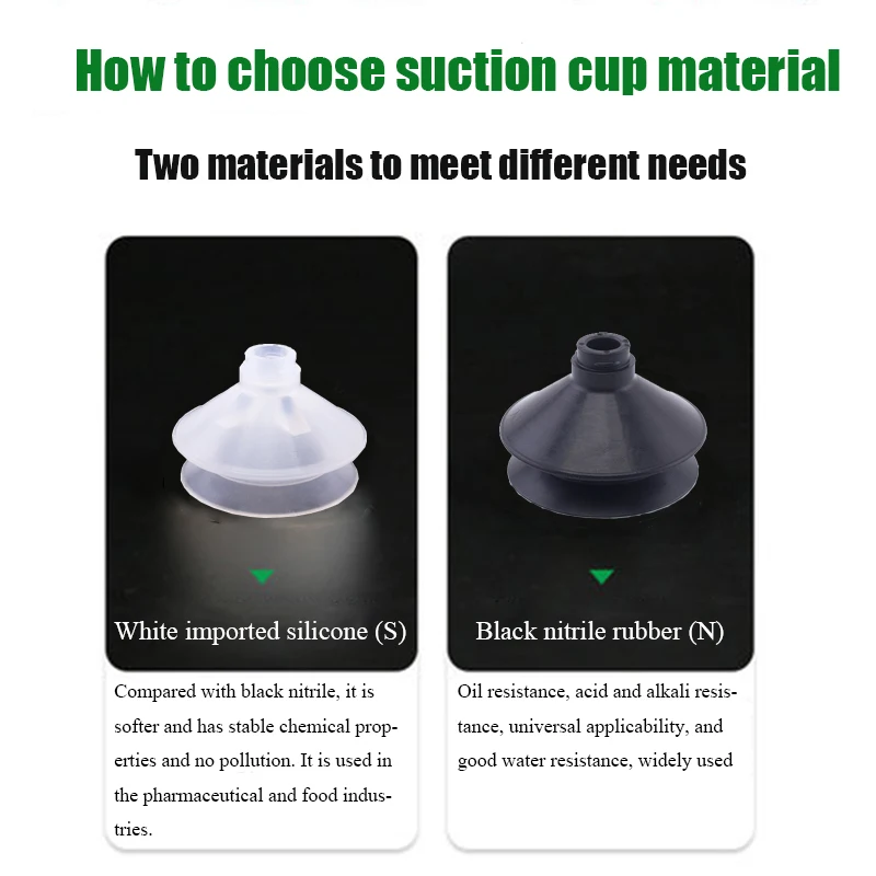 SMC نوع كوب شفاط المكنسة الكهربائية مناور اكسسوارات اكسسوارات هوائي صناعي قوي شفط فوهة شفط كأس الدائري ZP-B