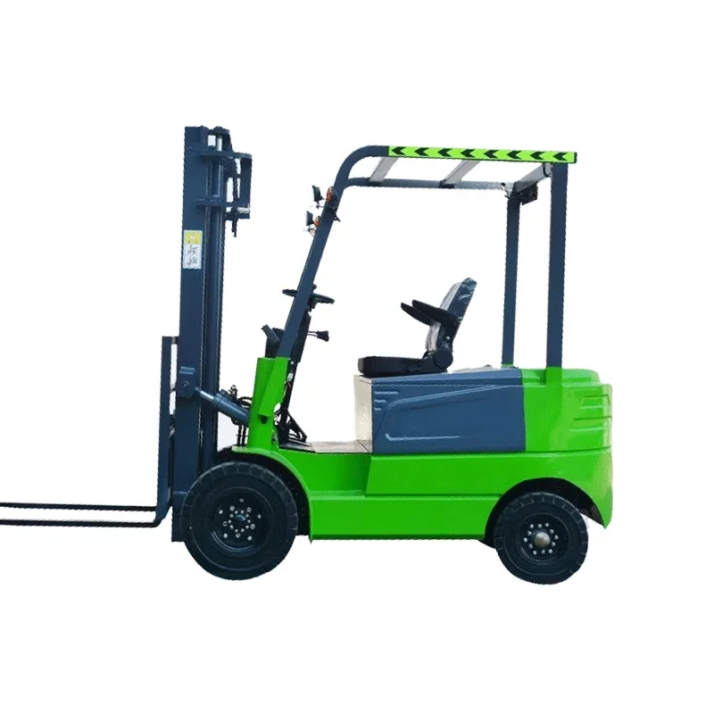 New Condition Electric Forklift 2 Tons Four-Wheel Car Lift Stacker Small Hydraulic Loading Unloading Truck Storage Warehouse