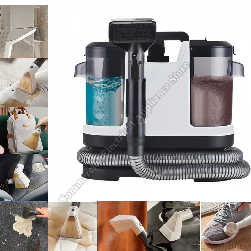 Carpet Cleaning Machine Suction Decontamination Oil Spray Curtain Mattress Chair Hard Table Top Pet Urine Stain Washing Machine