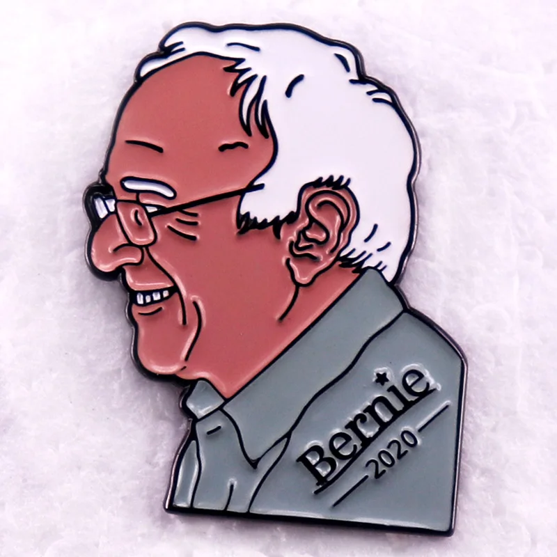 Bernie Sanders 2020 Presidential Campaign Enamel Pin Brooch