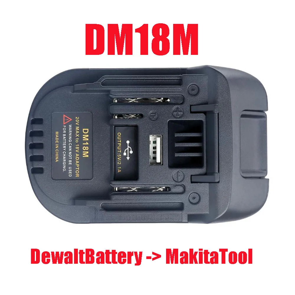 USB Battery Adapter for De walt 20V Milwaukee 18V Convert to Makita 18V Tools USB Battery Adapter for De walt 20V Milwaukee 18V Convert to Makita 18V Tools