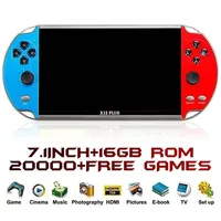 New X12 Plus 8+16G 7-inch HD Screen Handheld Gaming Console 20000+ Games Retro Classic Video Game Console PSP Gaming Console