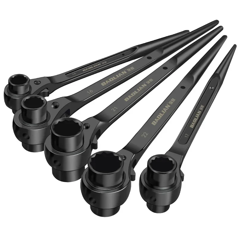 10-27mm Ratschenschlüssel-Steckschlüsselsatz, Multifunktionaler Spitzschlüssel mit Verstellbarem Adapter, Handwerkzeuge – Detail 5