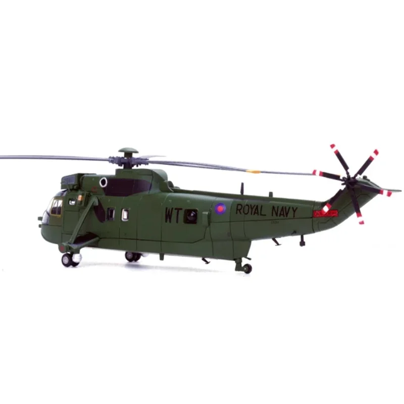 

Diecast 1:72 Scale Royal Navy HC-4 WS-61 Sea King helicopter 14008LB Alloy Finished Model Souvenir Gifts For Adult Boy