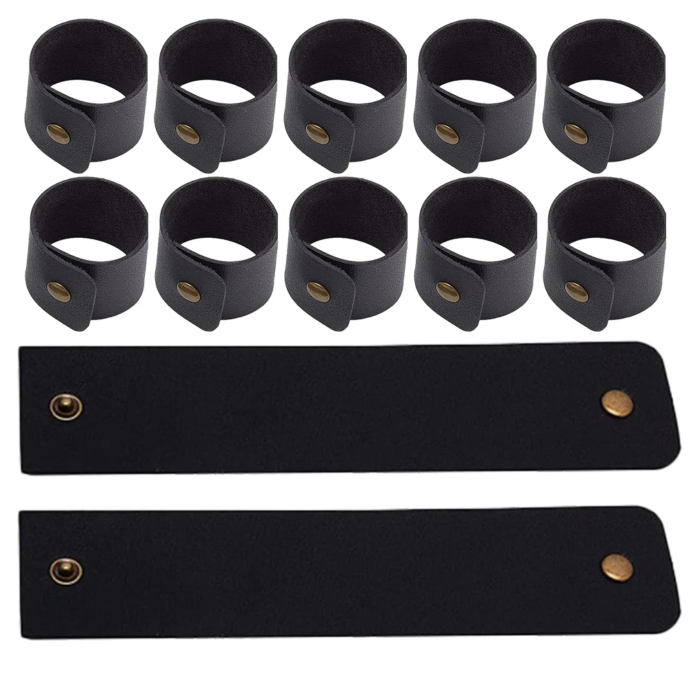 

12 Pcs Retro Decor Napkin Rings Holders for Cloth Napkins Buckle Black Gold