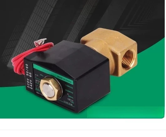 NO Solenoid Valve AB42-02/1-2/3/4/5/6/7-02E-03A-AC220V-DC24V Brass Body AC220V DC24V Fluid On‑Off Control Valve