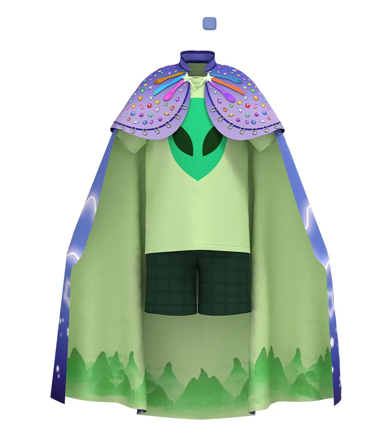 زي للأطفال الأولاد مفوض الأرض إيليو كوسبلاي تي شيرت شورت عباءة موحدة مغامرة فستان الهالوين حتى ملابس الدعاوى