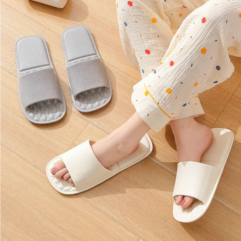 Foldable travel slippers portable women's summer travel business trips bathing anti slip disposable EVA slippers for home