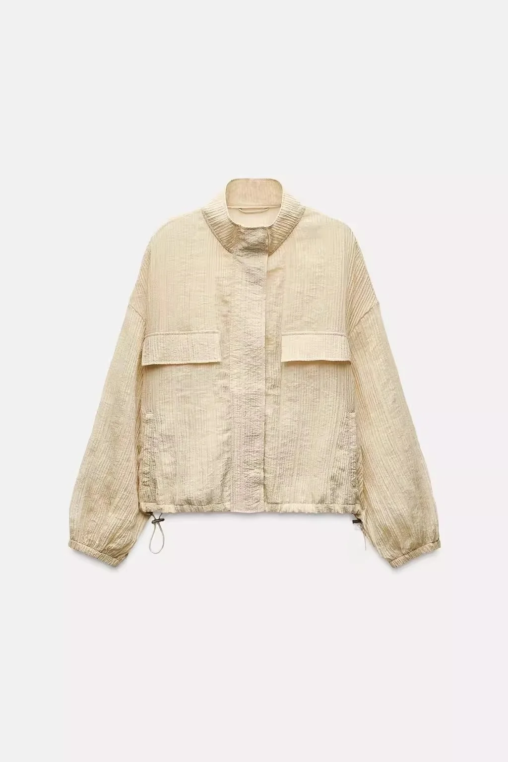 

Comfortable Loose Fit Zipper Long Sve Thin Outerwear Autumn New Arrival Spor Sle Women's Jaet Z 2024 Fall Colle...