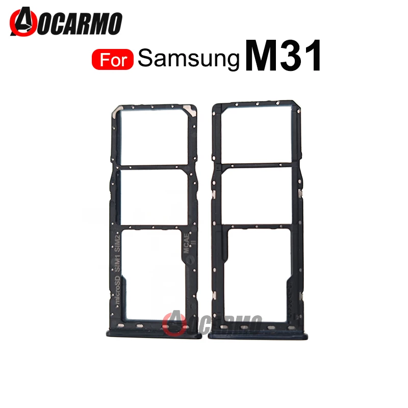 For Samsung Galaxy M31 M21 M30S A40S SM-M305F SIM Tray Micro SD Memory Card Slot Holder Replacement Parts