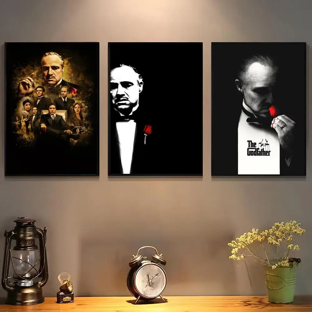 The Godfather Poster For Self-adhesive Art Waterproof Paper Sticker Coffee House Bar Room Wall Decor