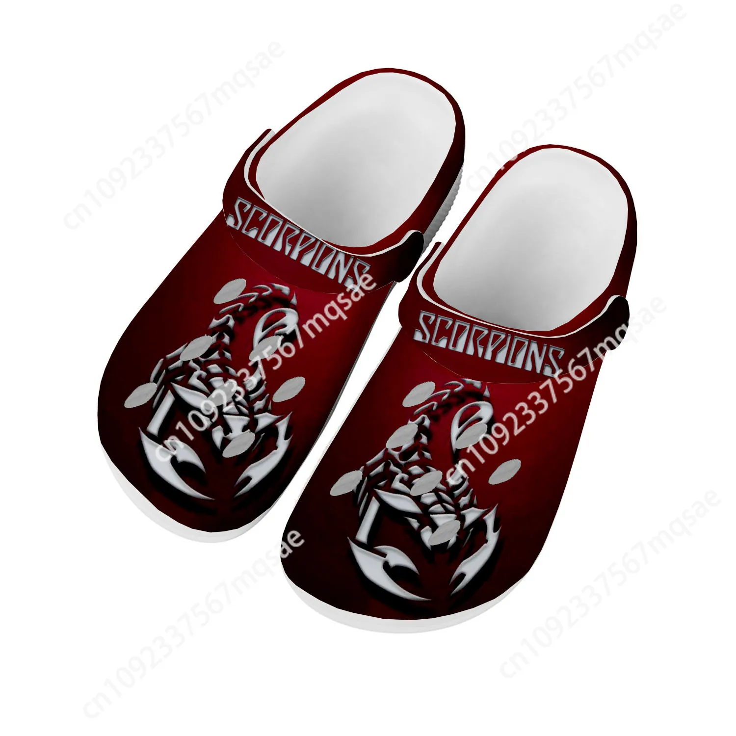 

Scorpions Metal Rock Band Home Clogs Custom Water Shoes Mens Womens Teenager Shoes Garden Clog Breathable Beach Hole Slippers