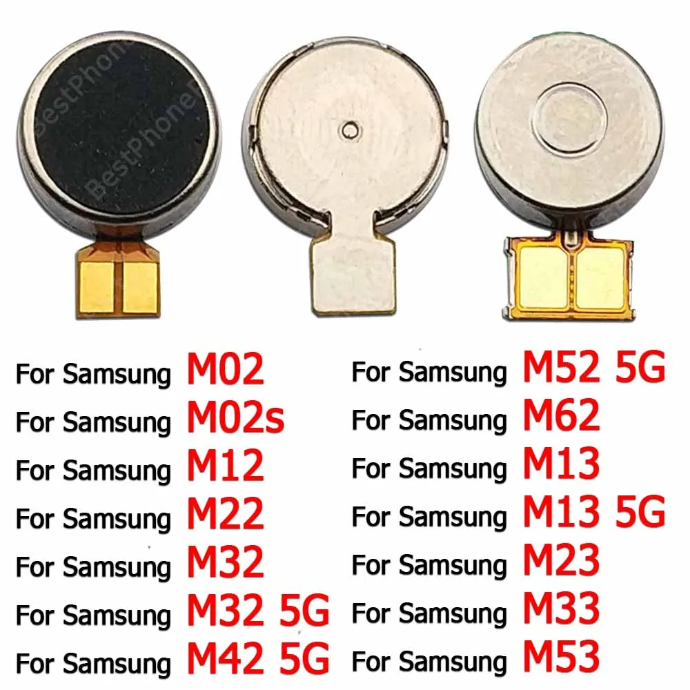 Vibrator Motor Vibration For Samsung Galaxy M12 M22 M32 M42 M52 M62 M13 M23 M33 M53 5G M02 M02s Replacement Flex Cable