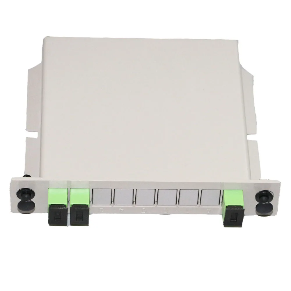 Inserted PLC Fiber Optic Splitter SC UPC/APC SM Single Mode 1X2 1X4 1X8 1X16 FTTH Networking Inserted PLC Fiber Optic Splitter