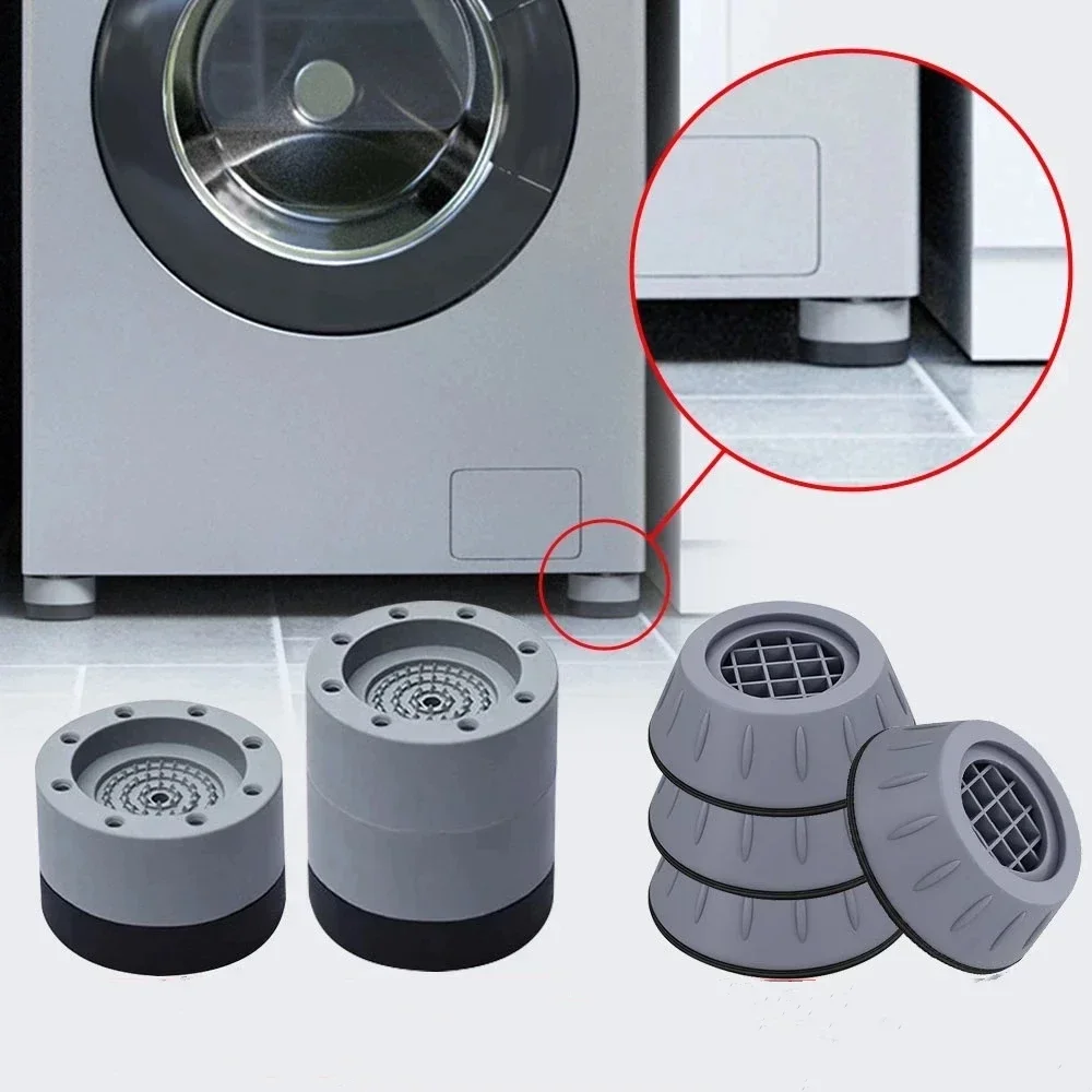 Anti Vibration Feet Pads Rubber Legs Slipstop Silent Skid Raiser Mat Washing Machine Support Damper Stand Furniture Refrigerator