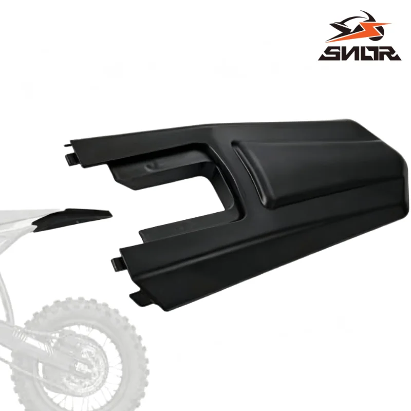 SNOR Front Fender Rear Mudguard Splash Mud Guard Protector Black For Yozma IN10 Electric Dirt Bike Off‑Road Plastic Cover 3