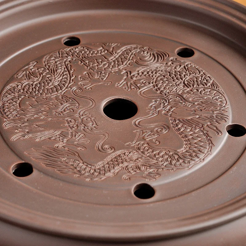 Chinese Tea Set Chaoshan Kung Fu Tea Set Luxury Household Purple Clay Teapot Luxury Gift Teacup 9-inch Tea Tray Complete Set