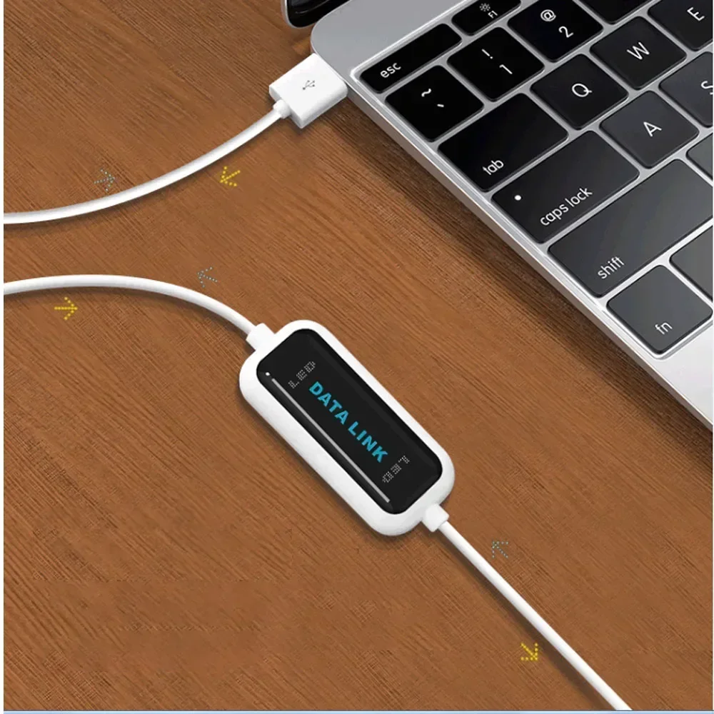 

USB 2.0 PC To PC Files Share Cable Sync Data Link File Transfer Bridge Data Copy Line Communication Between 2 Computer Laptop