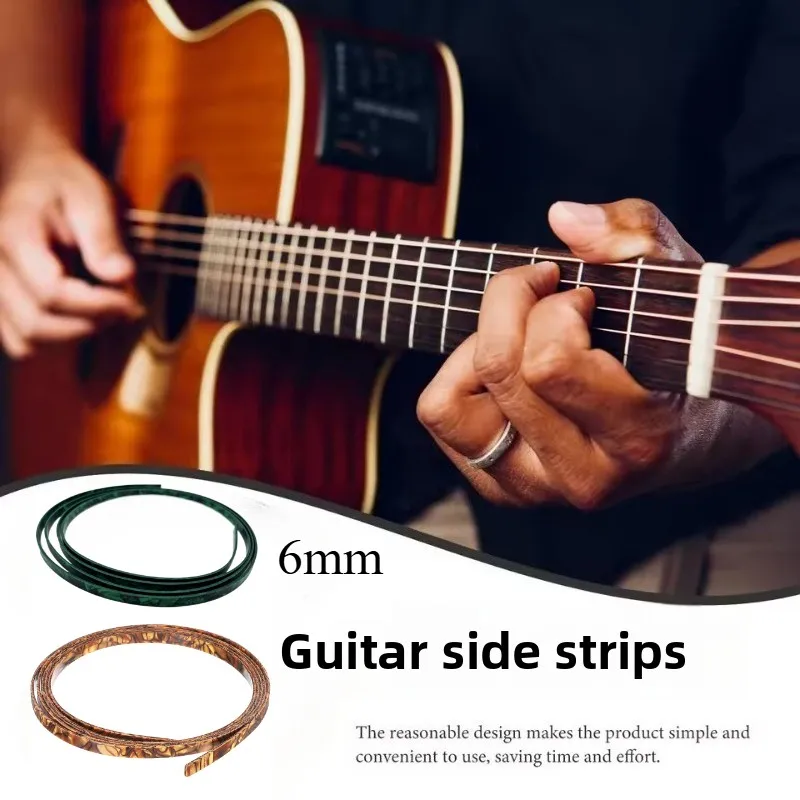 High quality Guitar Hemming Strip  Hemming Decorative Strip ABS Material  Guitar Production Material 6mm To Protect The Edge