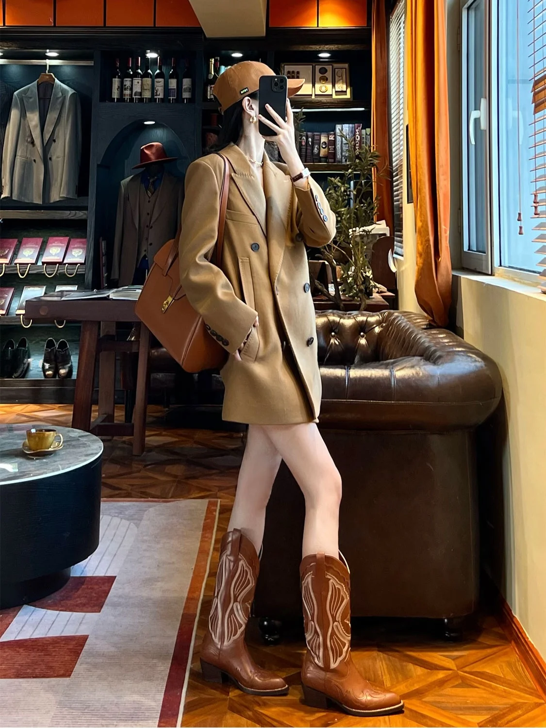 

Briti Accent 00% Fine Wool Ladies' ing Suit Jaet Gentleman's Tailored Coat Commute Sle Long Sve Pure Color