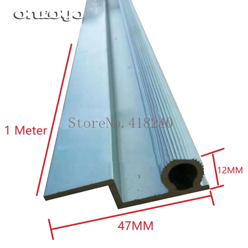 Embroidery Machine Parts X Direction Aluminum Alloy Profile Y Orientation Auxiliary Frame Rail Width 47MM