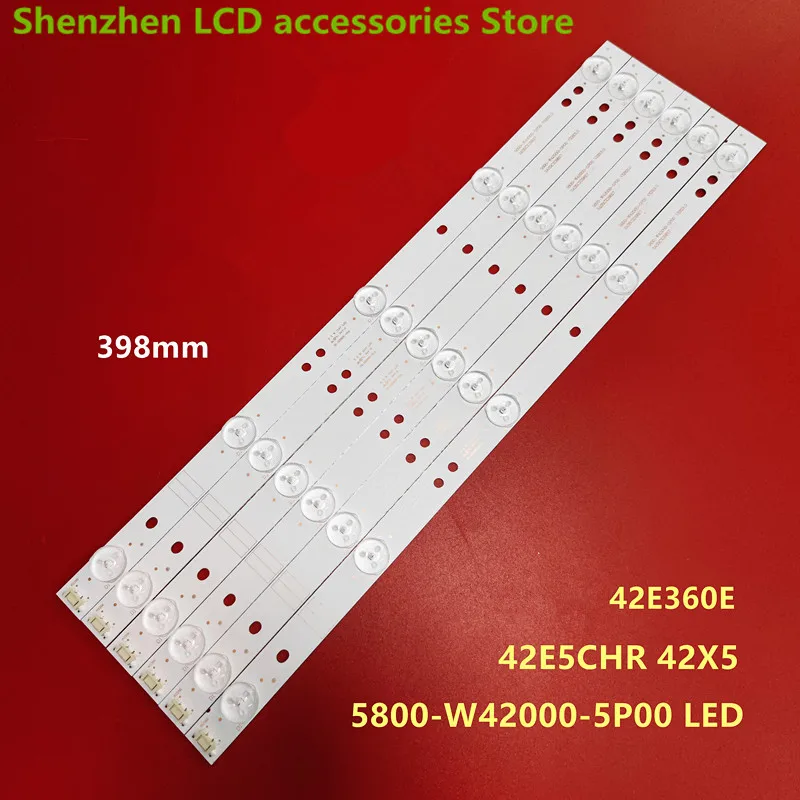 FOR Skyworth TV 42X5 42E5ERSHR 42E360E 42E361W  5800-W42000-0P00 398MM 5LED 100%NEW LED backlight strip