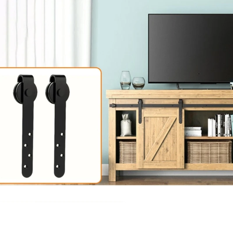 Modifiable Sliding Door Hardware Set For Furniture 1 3/8