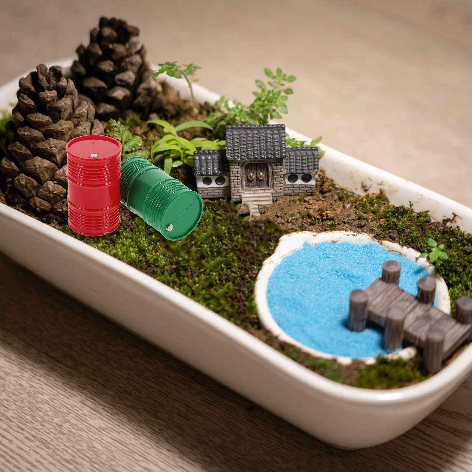 2 Pcs Simulation Oil Barrel Hose Bender for Racing Tanks Rc Drum Mini Portable