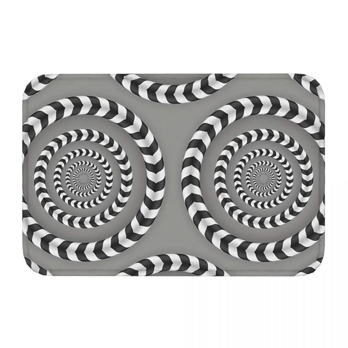 Black And White Optical Illusions Anti-Slip Rug Doormat Kitchen Mat Hallway Carpet Entrance Door Decor