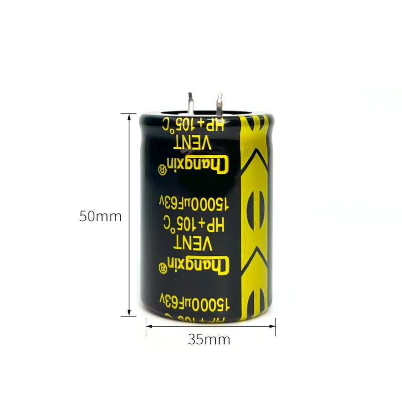 1PCS 63V15000UF long-life power amplifier audio fever filter new horn electrolytic capacitor, volume 35X50