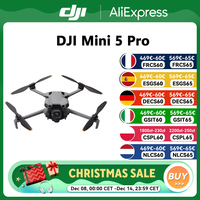 DJI Mini 5 Pro Ultra-Light & Foldable Drone with Camera 1-Inch CMOS Omnidirectional Obstacle Sensing ActiveTrack 360° 225° Gimbal Rotation 20km Transmission 4K Drone for Beginners